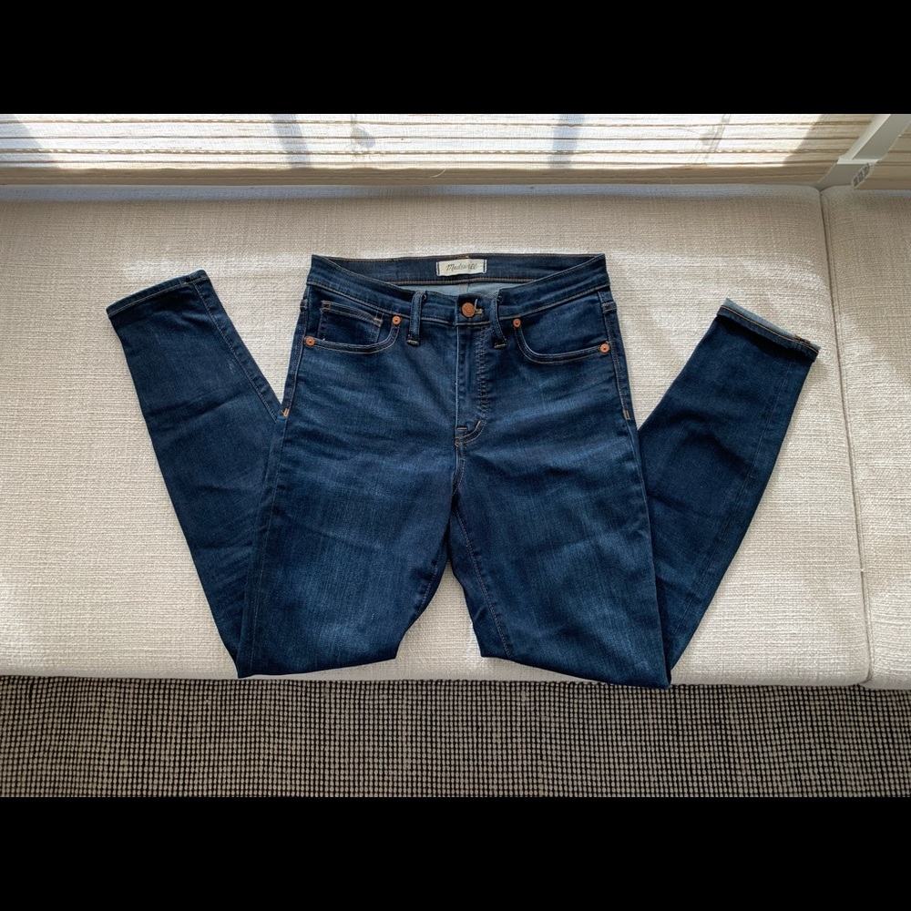 Madewell 9” high rise skinny jeans
